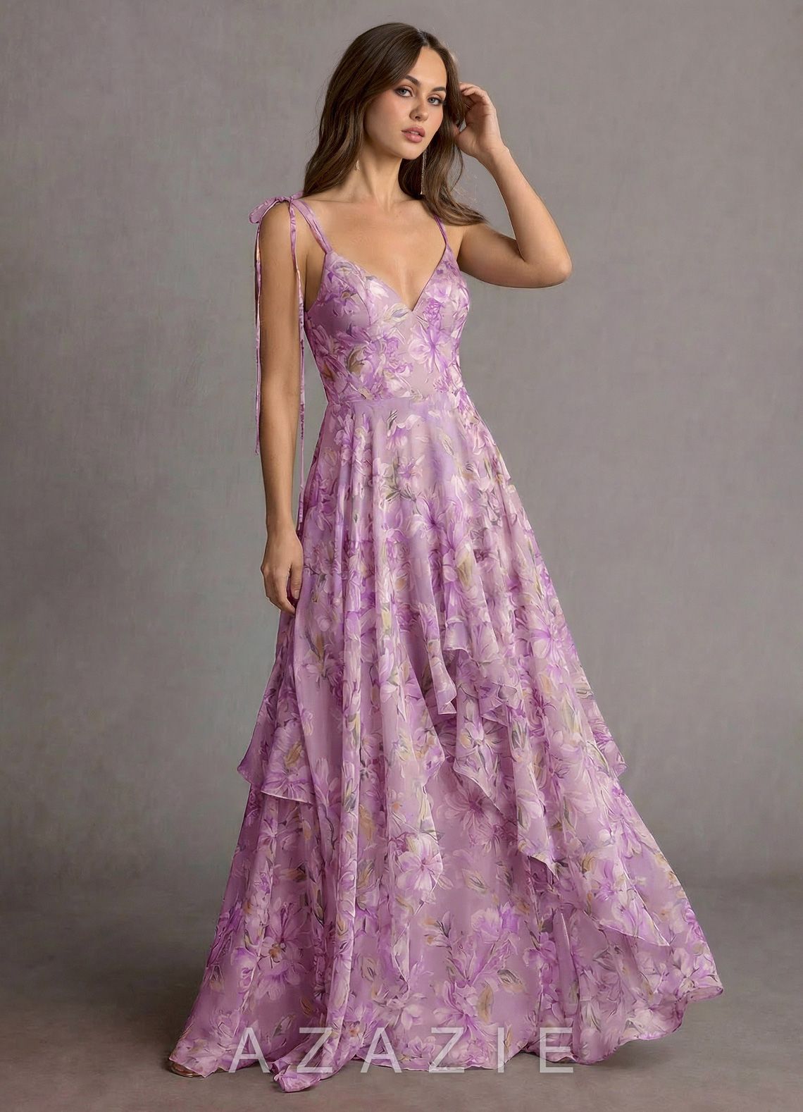 Harmony {color} Maxi Dress  sp_violet_floral_#vf134429