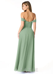 Azazie Kaitlynn Matcha Empire Ruched Chiffon Convertible Dress matcha
