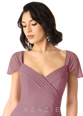 Azazie Tancie Vintage Mauve A-Line Off the Shoulder Chiffon Convertible Dress vintage_mauve