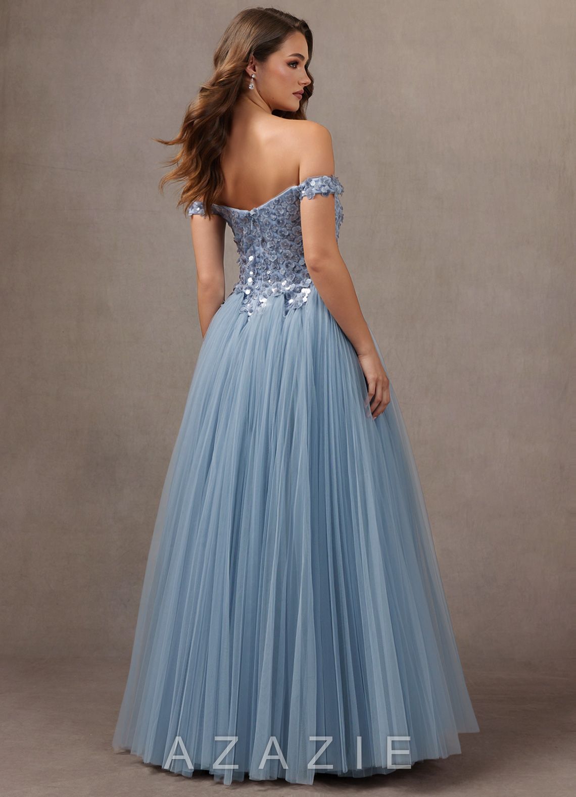 Ariella {color} Maxi Dress  sp_powder_blue_shimmer_#ps134376