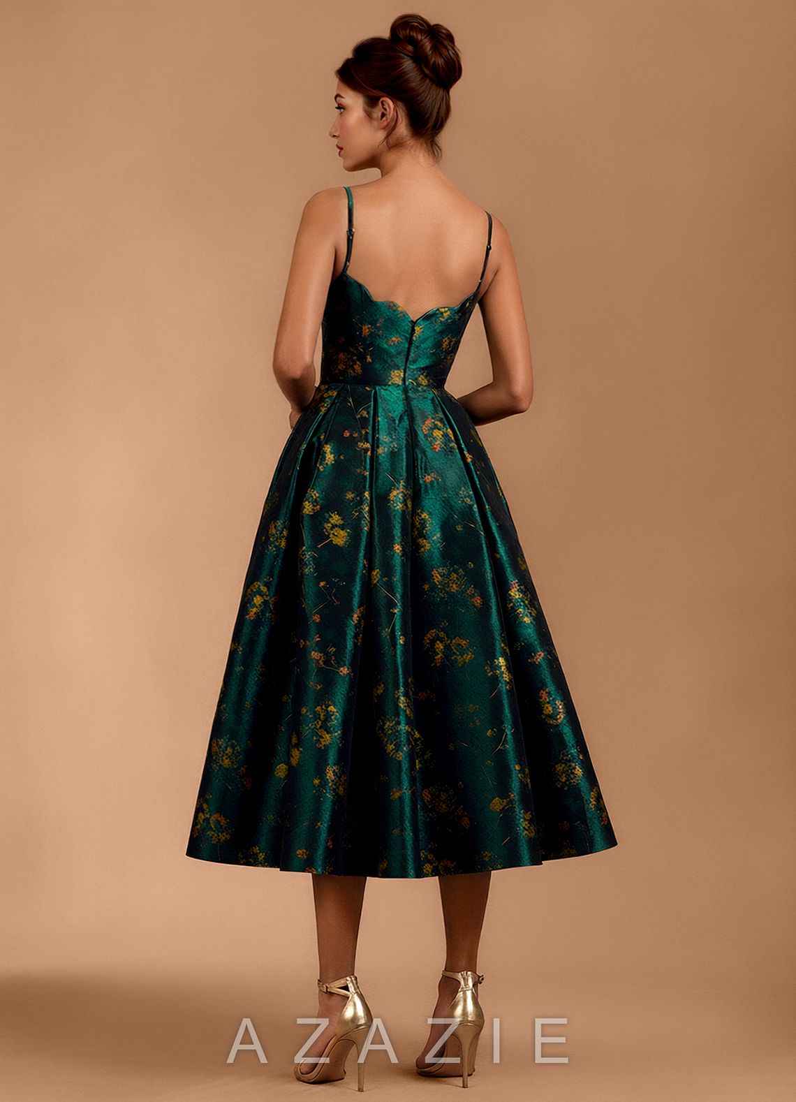 Maelie {color} Midi Dress  sp_deep_green_#dg134073