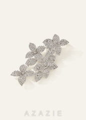 Statement Rhinestone Floral Earrings