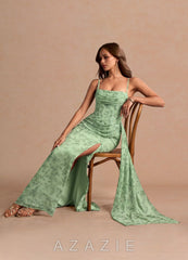 Florisca {color} Maxi Dress  sp_green_fern_floral_#111401