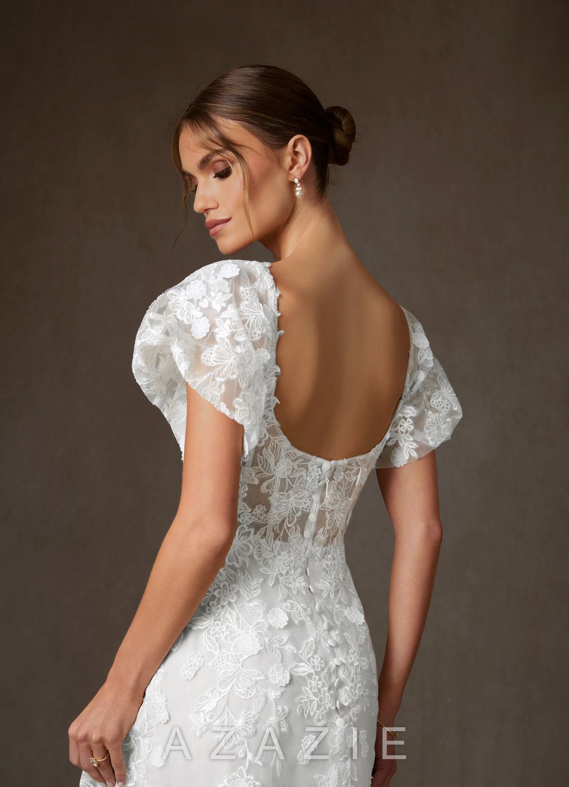 Azazie Vivienne Diamond White A-Line Sweetheart Lace Dress diamond_white