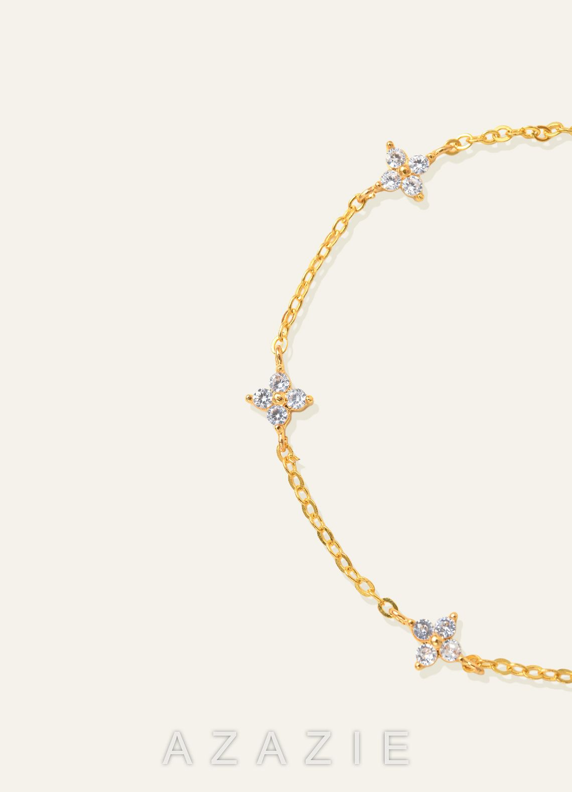 Crystal Flower Jewelry Set