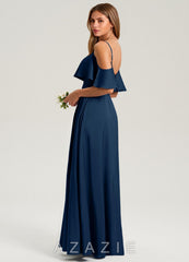 Azazie Jean Dark Navy A-Line Off the Shoulder Stretch Satin Dress dark_navy