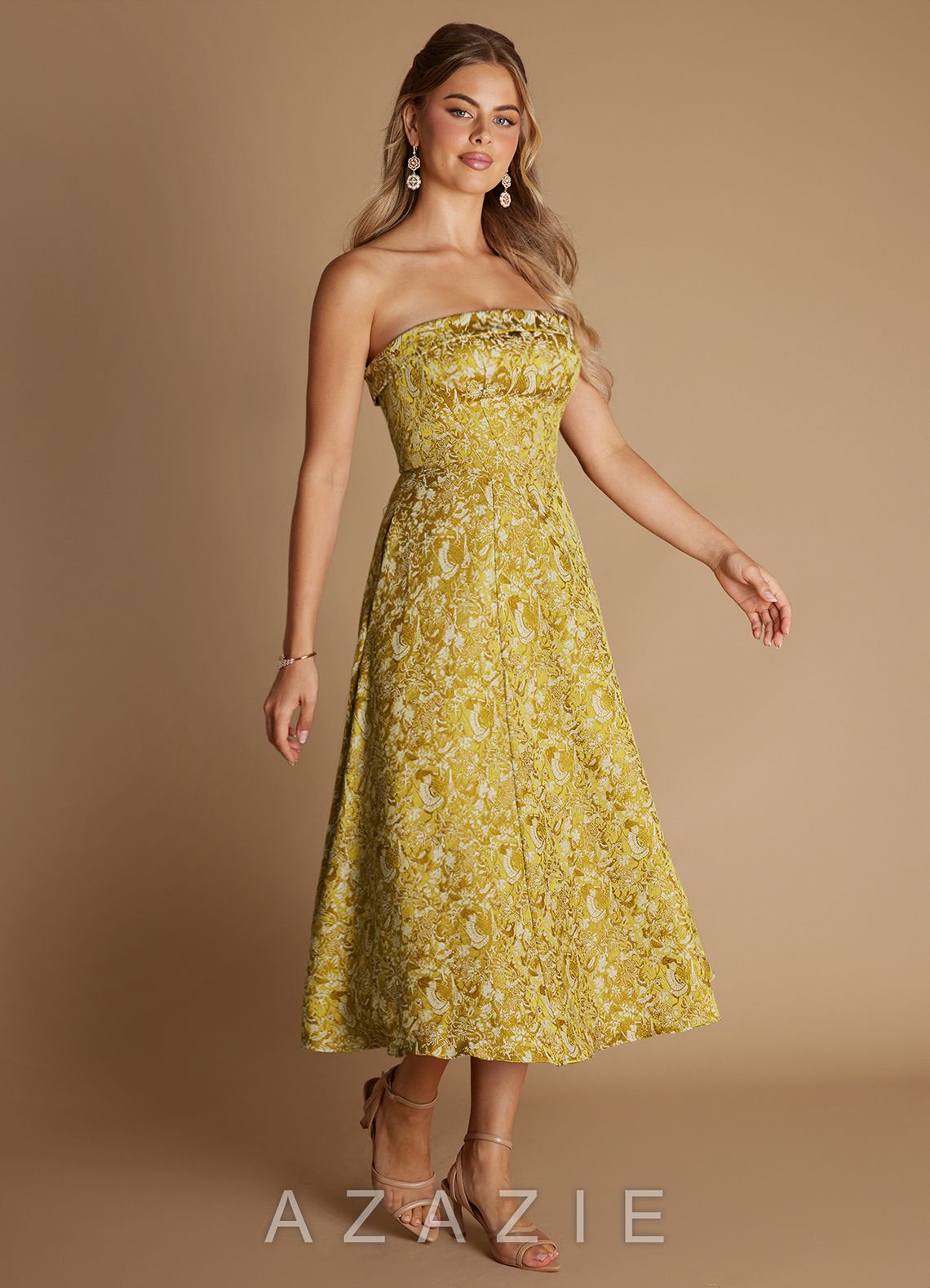 Baila {color} Midi Dress  sp_baroque_marigold_#bm134371