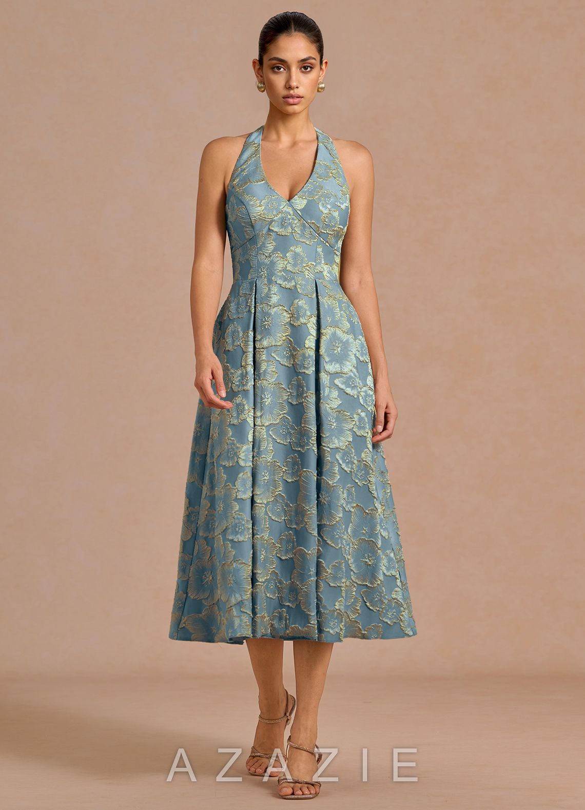 Nyomi {color} Midi Dress  sp_lake_blue_#lb134070
