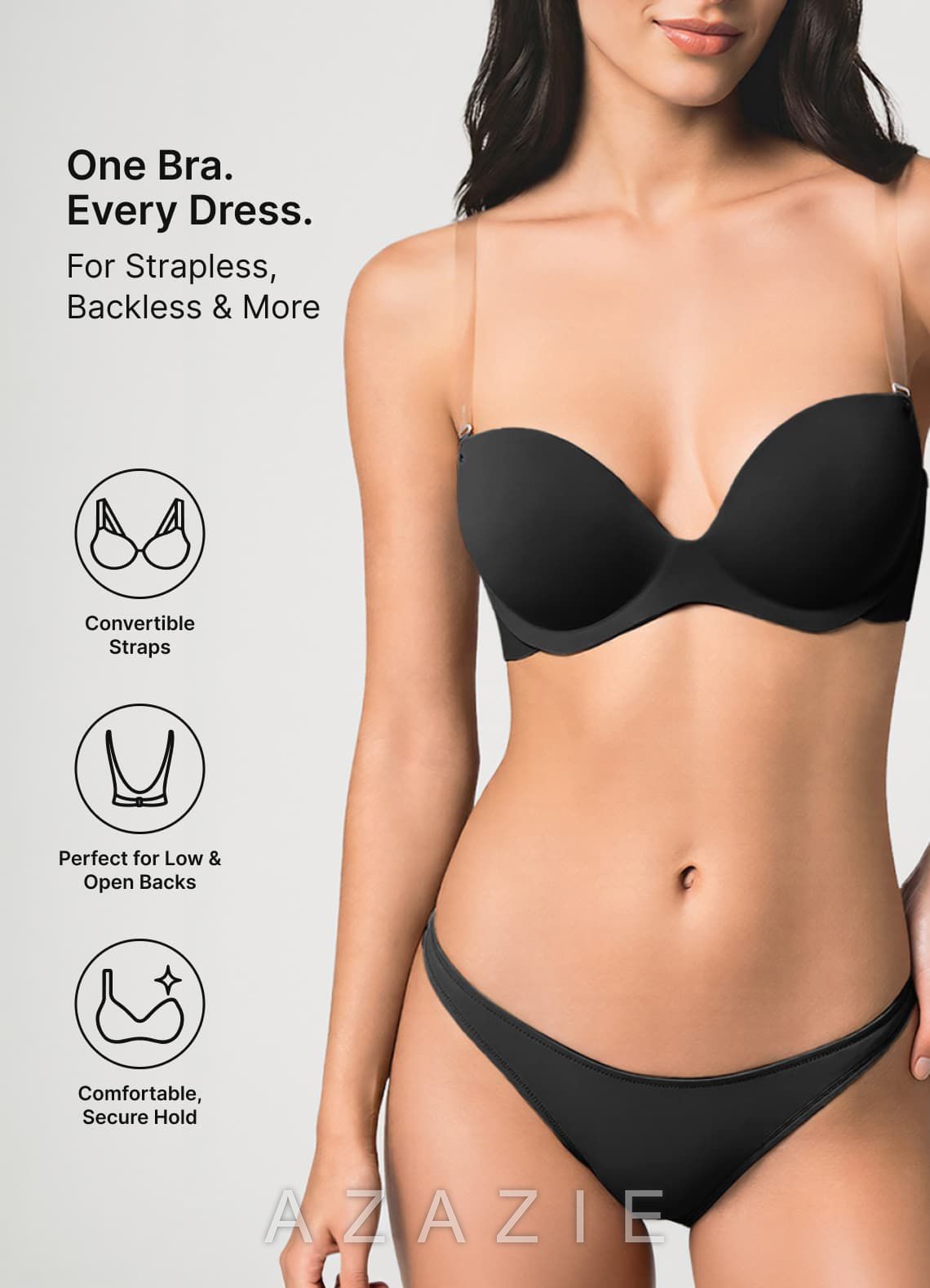 Azazie Convertible Multiway Seamless Bra