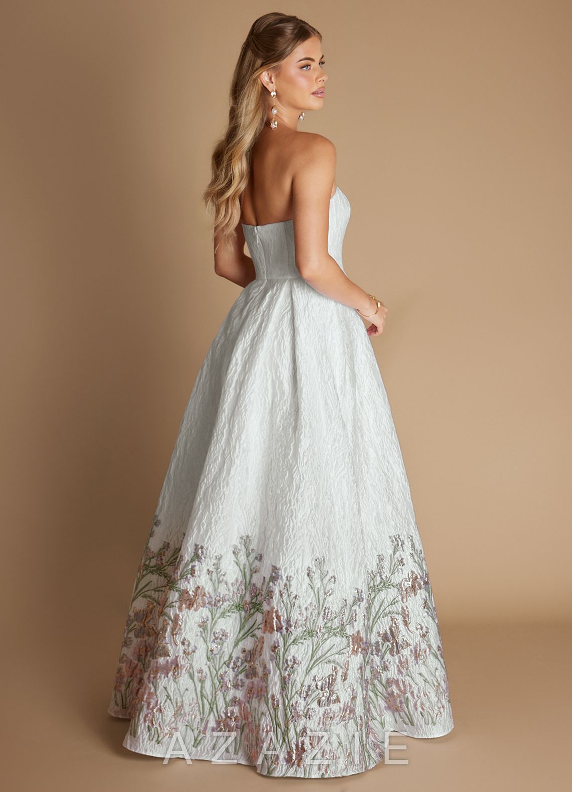 Leila {color} Gown  sp_alabaster_wildflower_#aw134404