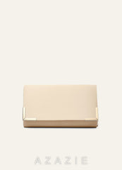 Matching Color Matte Satin Envelope Clutch Bag