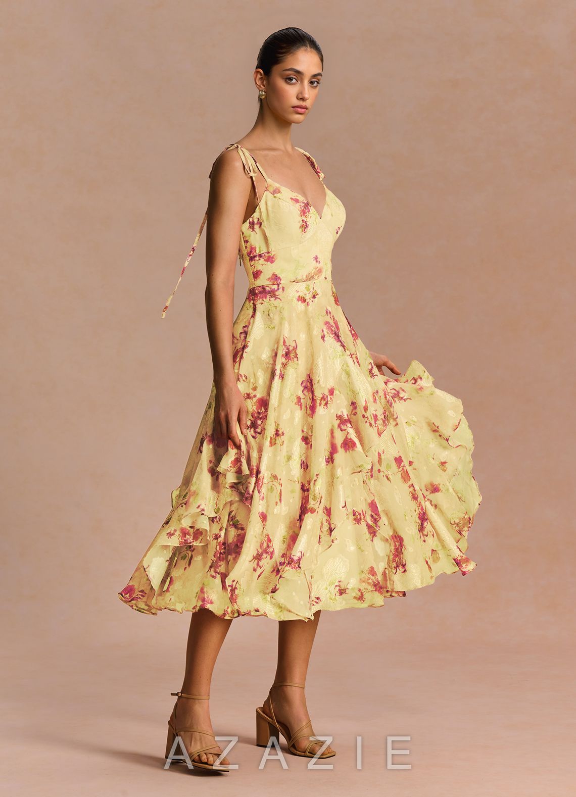 Harmony {color} Midi Dress  sp_light_yellow_#ly337
