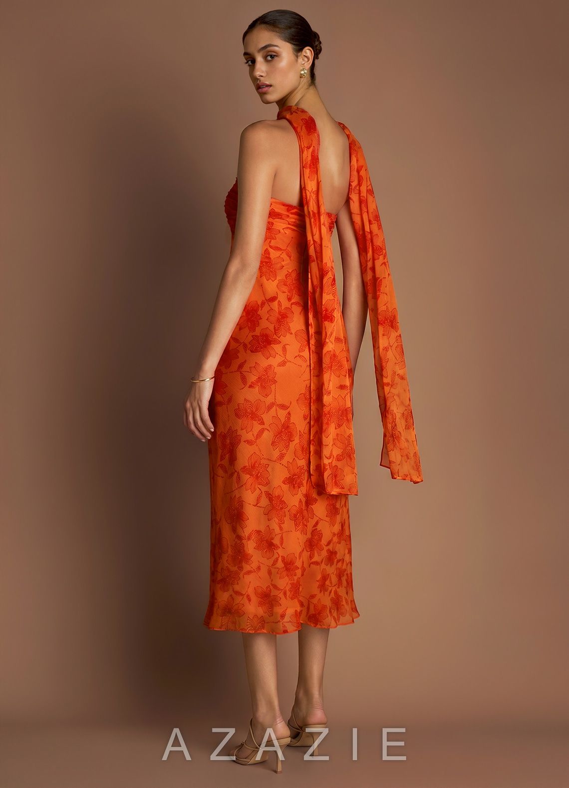 Aisha {color} Midi Dress  sp_tangerine_#te134835