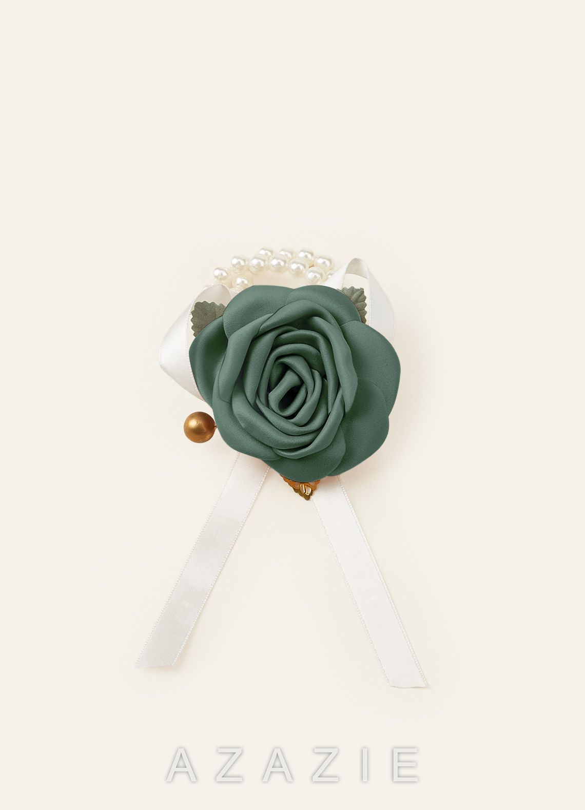 Matching Color Matte Satin Wrist Corsage