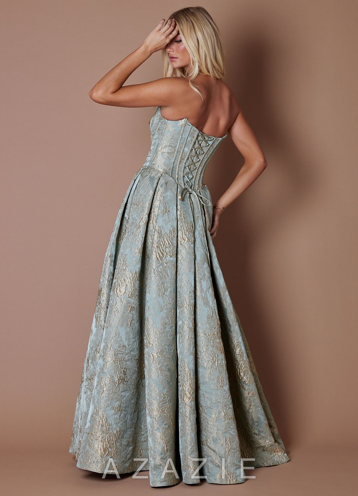 Lesley {color} Gown  sp_gilded_steel_#gs134229