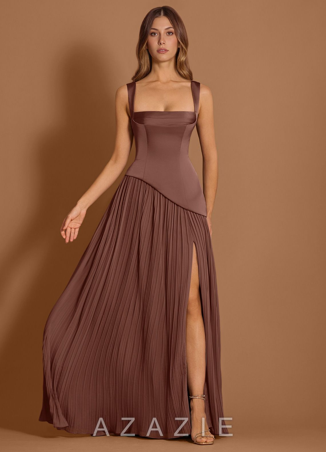 Stephanie {color} Maxi Dress  mocha_coco_#134126