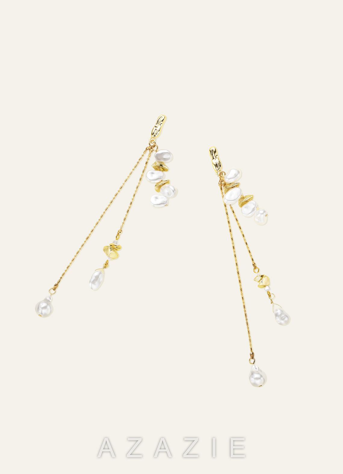 Baroque Pearl Tassel Earrings