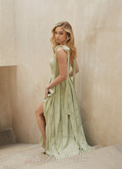 Anesa {color} Bow Maxi Dress  sp_celadon_#cn134718