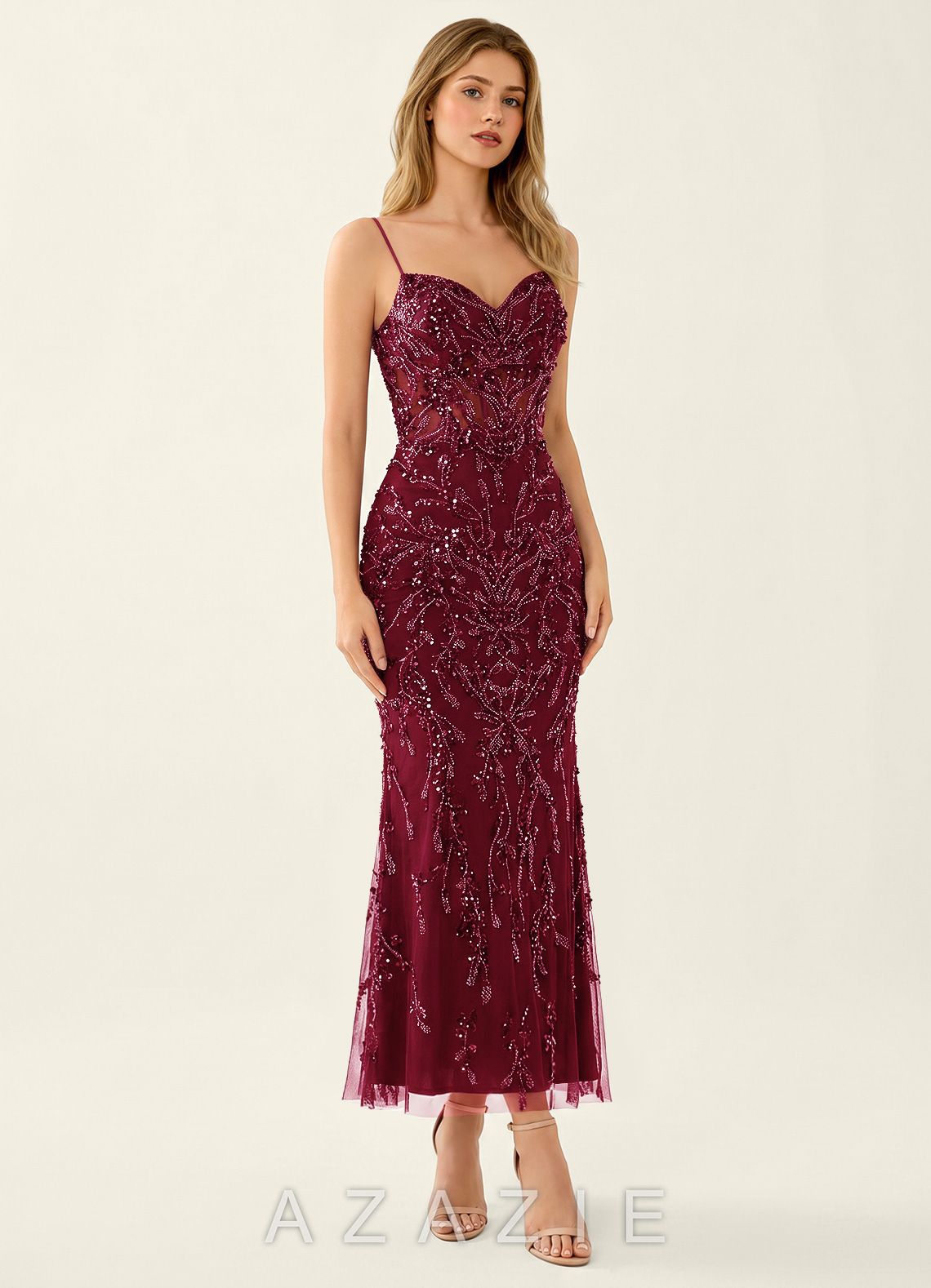 Cathalynne Burgundy Wedding Guest
