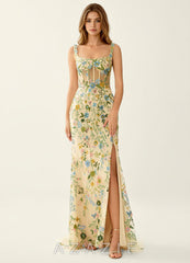 Posey Lemon Sorbet Lace Mermaid Prom Dress