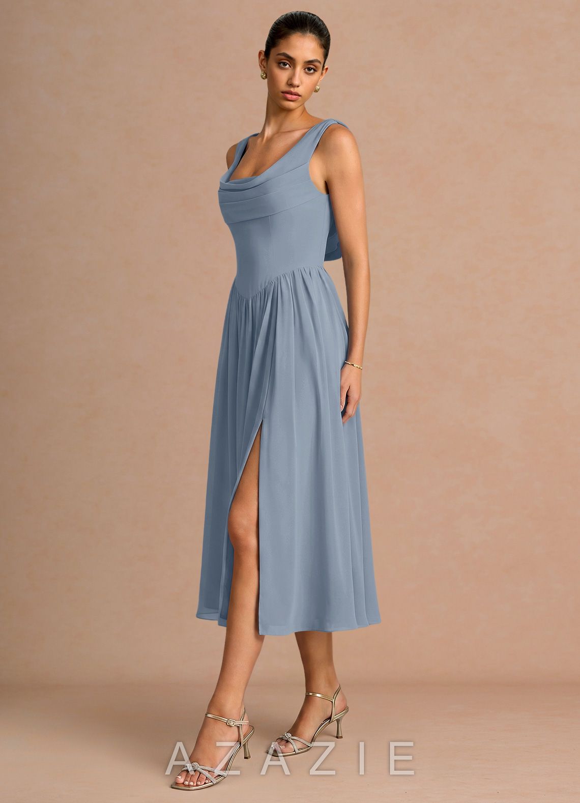 Novi {color} Midi Dress  dusty_blue_#db134134