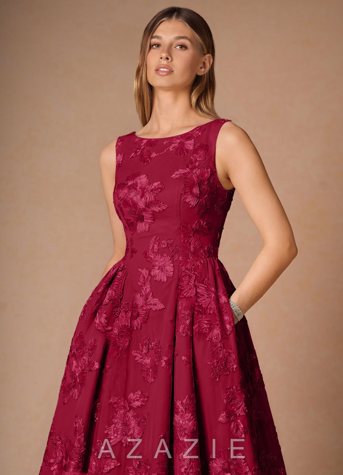 Casey {color} Midi Dress  sp_burgundy_#bd308