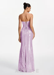 Mirabelle Lilac Sequins Sparkly Special Occasion Dress