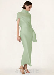 Azazie Matching Color Chiffon Bias Cut Cape