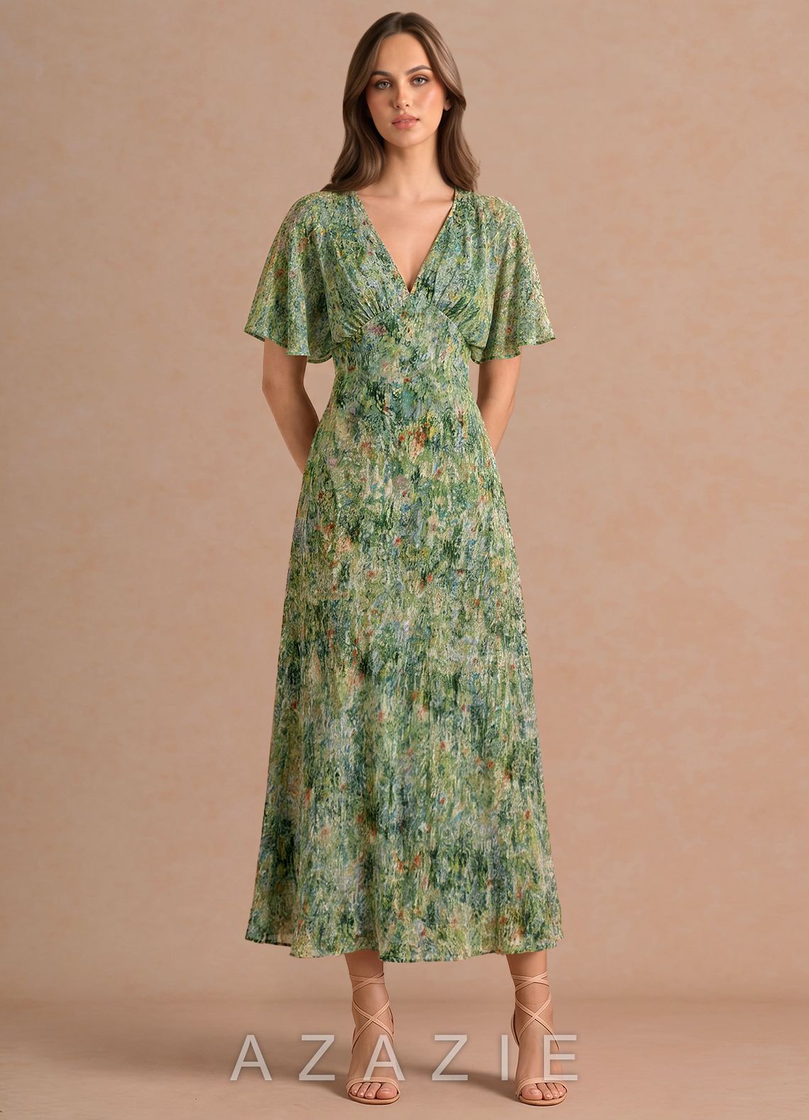 Fleurine {color} Maxi Dress  sp_green_floral_#gf134901