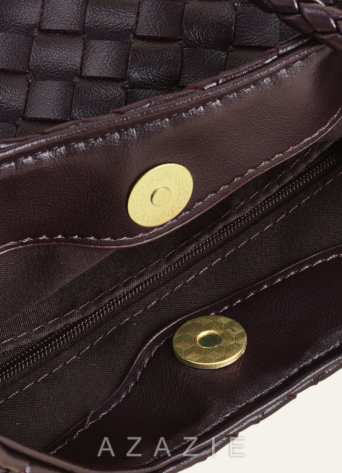 Woven PU Leather Shoulder Bag