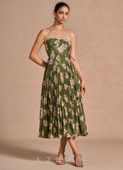 Hyacinth {color} Midi Dress  sp_green_floral_#gf134273