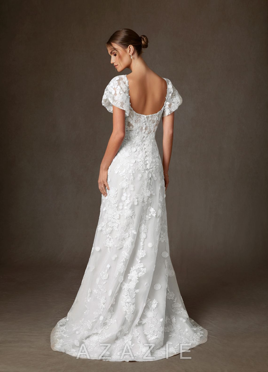 Azazie Vivienne Diamond White A-Line Sweetheart Lace Dress diamond_white