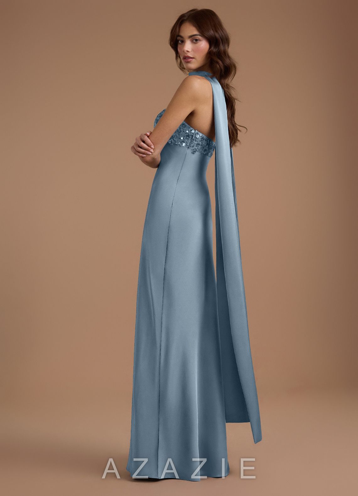 Narah {color} Maxi Dress  powder_blue_#pb134119