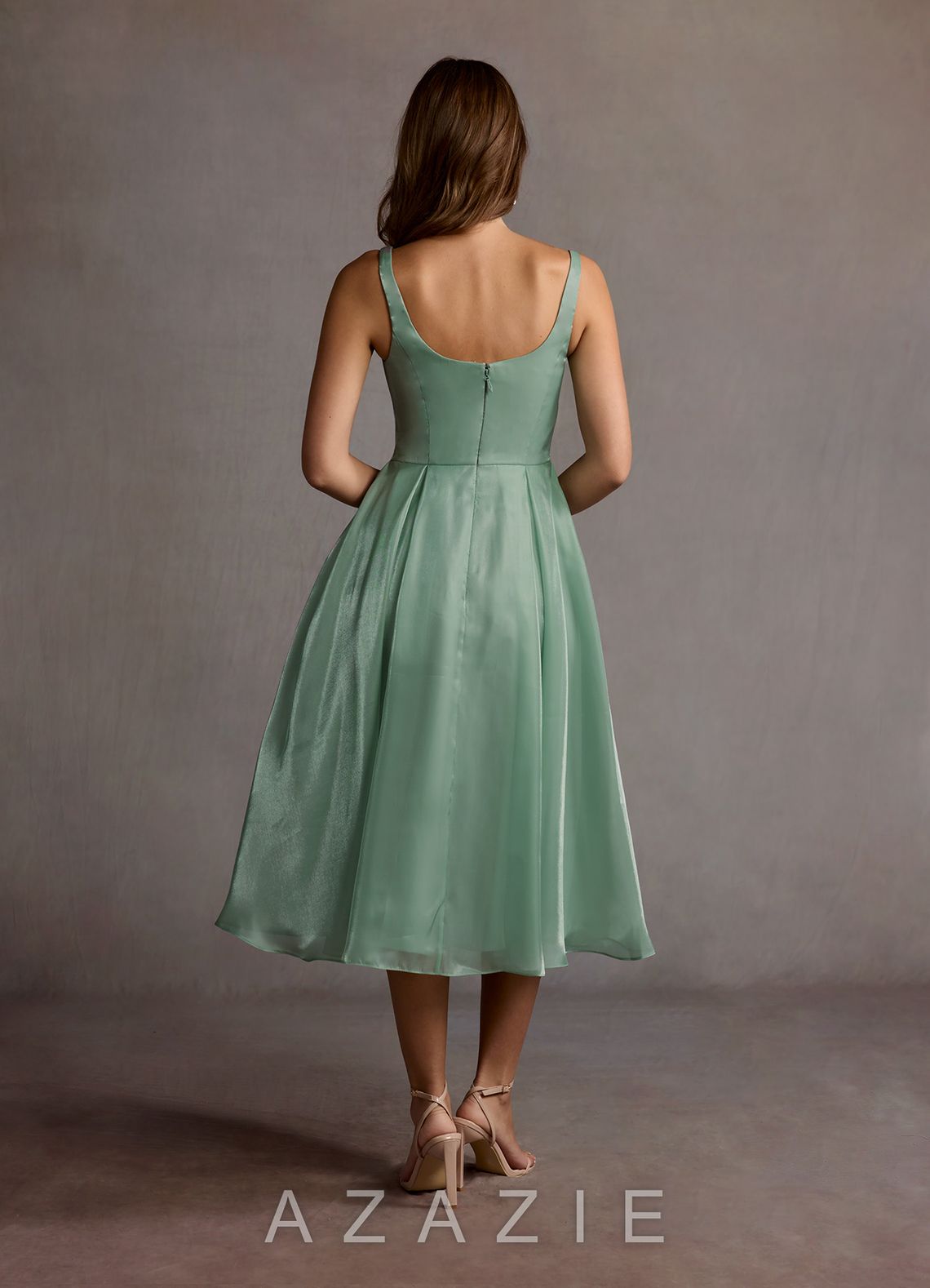 Stefanie {color} Pleated Midi Dress  sage_#se134286