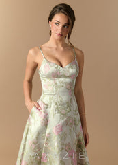 Raquel {color} Maxi Dress  sp_blush_floral_green_#bg134308