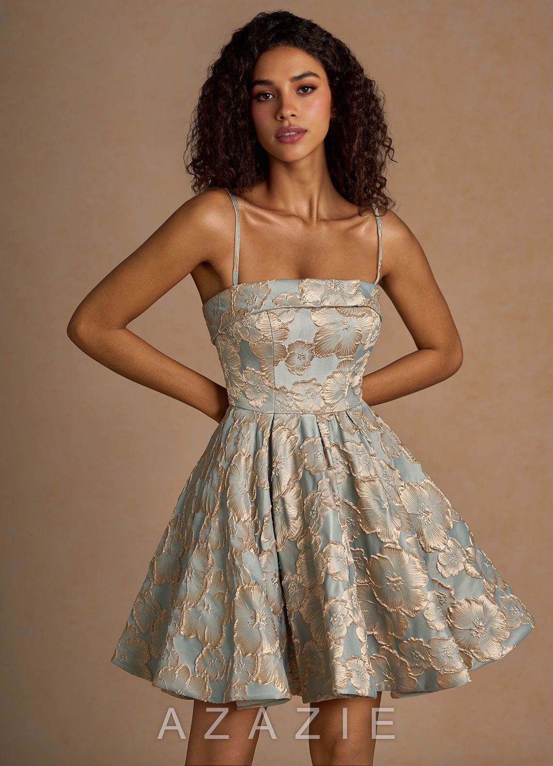 Mirelle Blue Short Prom Dress