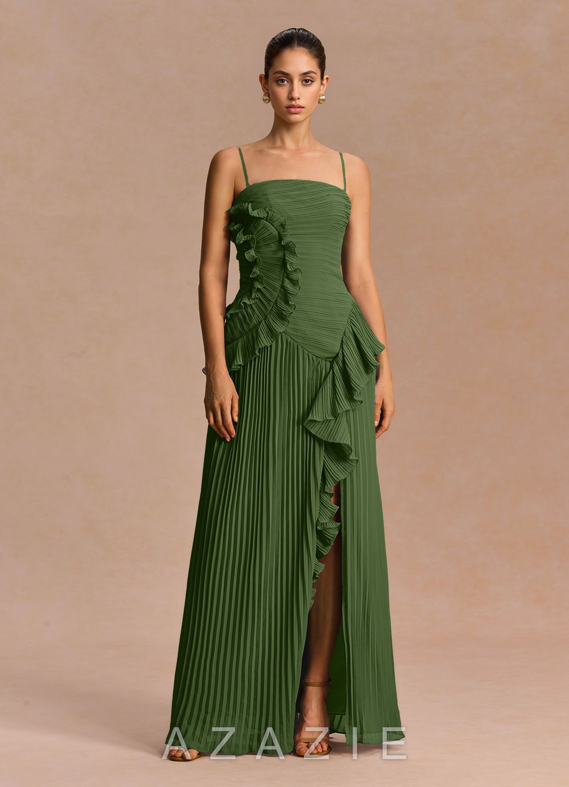 Brylee {color} Maxi Dress  sp_olive_#111401