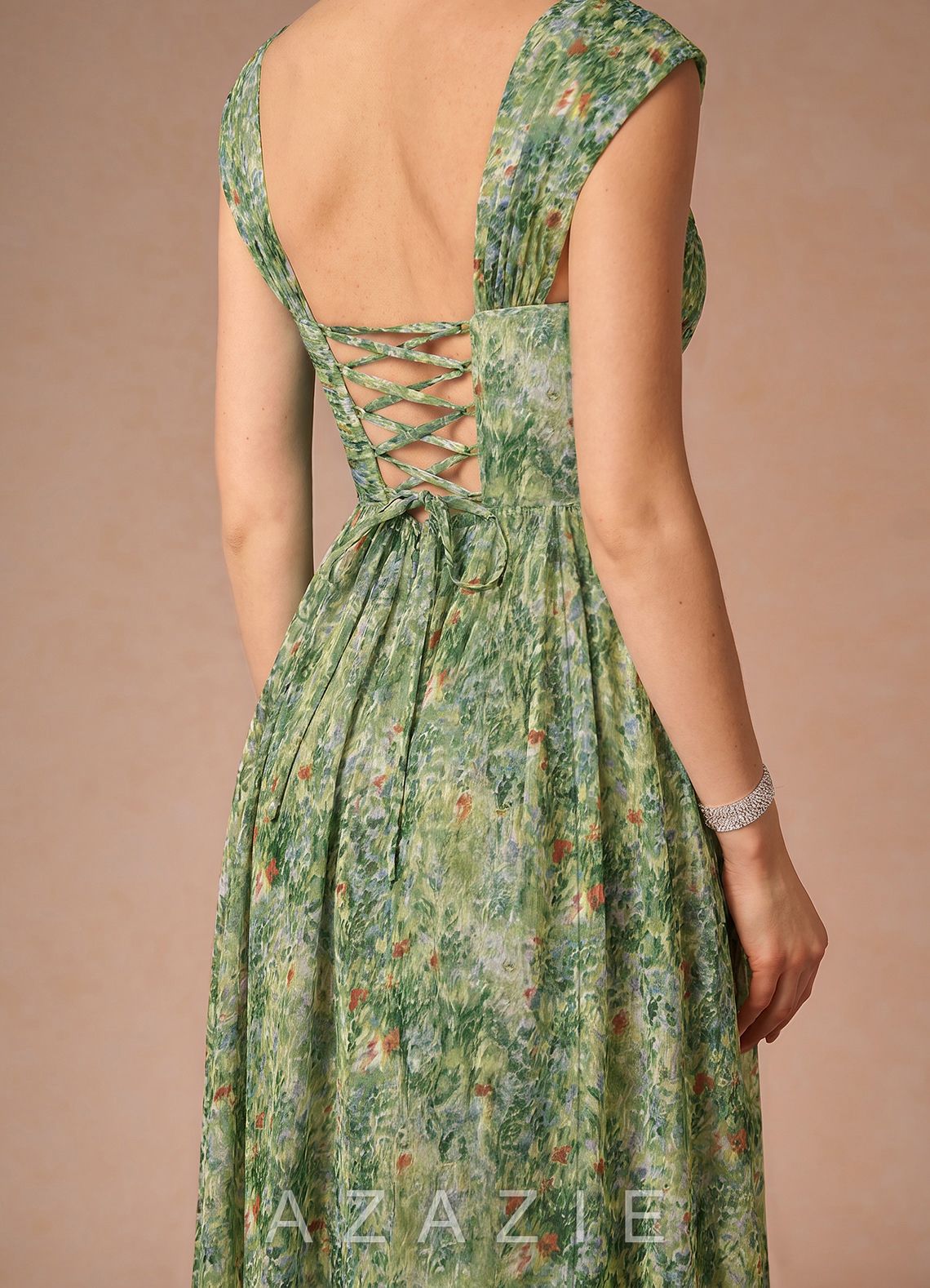 Hazel {color} Midi Dress  sp_green_floral_#gf134901