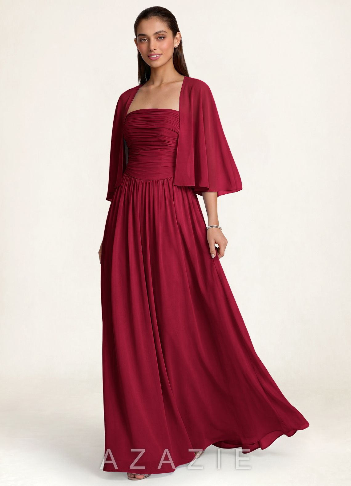 Azazie Matching Color Classic Chiffon Shawl
