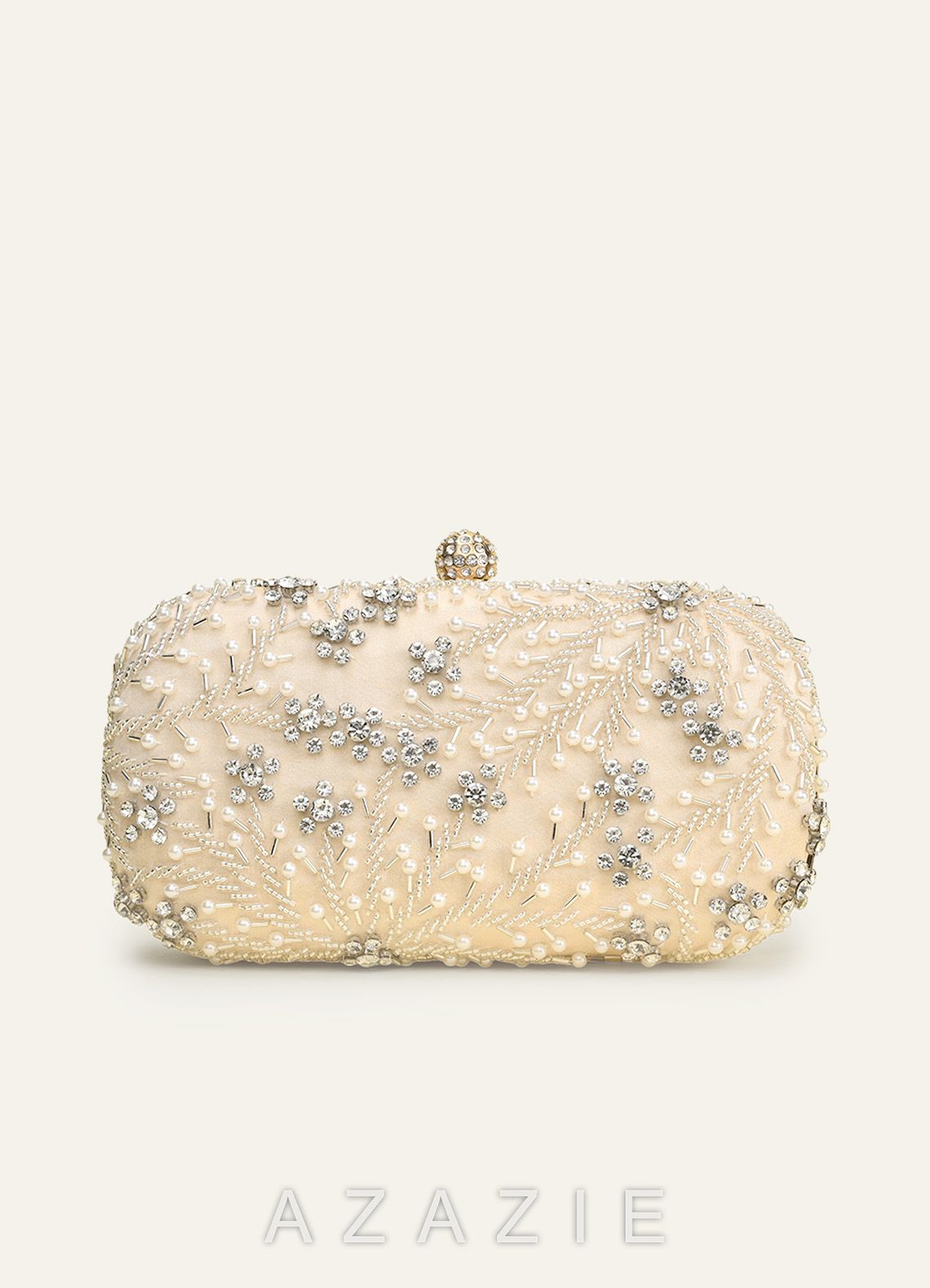 Pearl & Crystal Beaded Clutch Bag