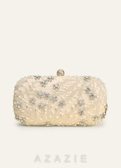 Pearl & Crystal Beaded Clutch Bag