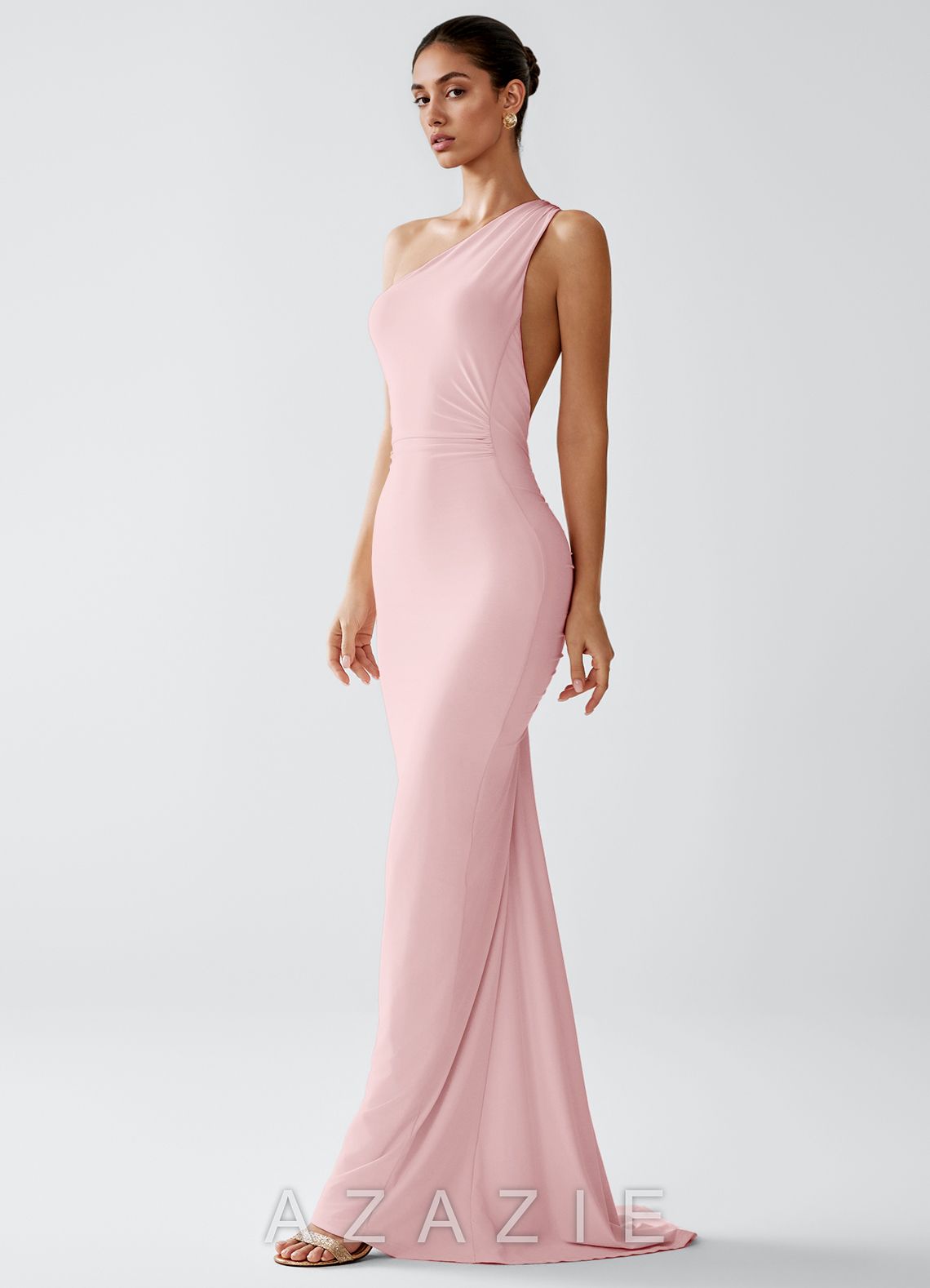 Lydia {color} Stretch Knit Maxi Dress  sp_powder_pink_#pp474