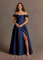 Azazie Romance {color} Rose Straps Gown
