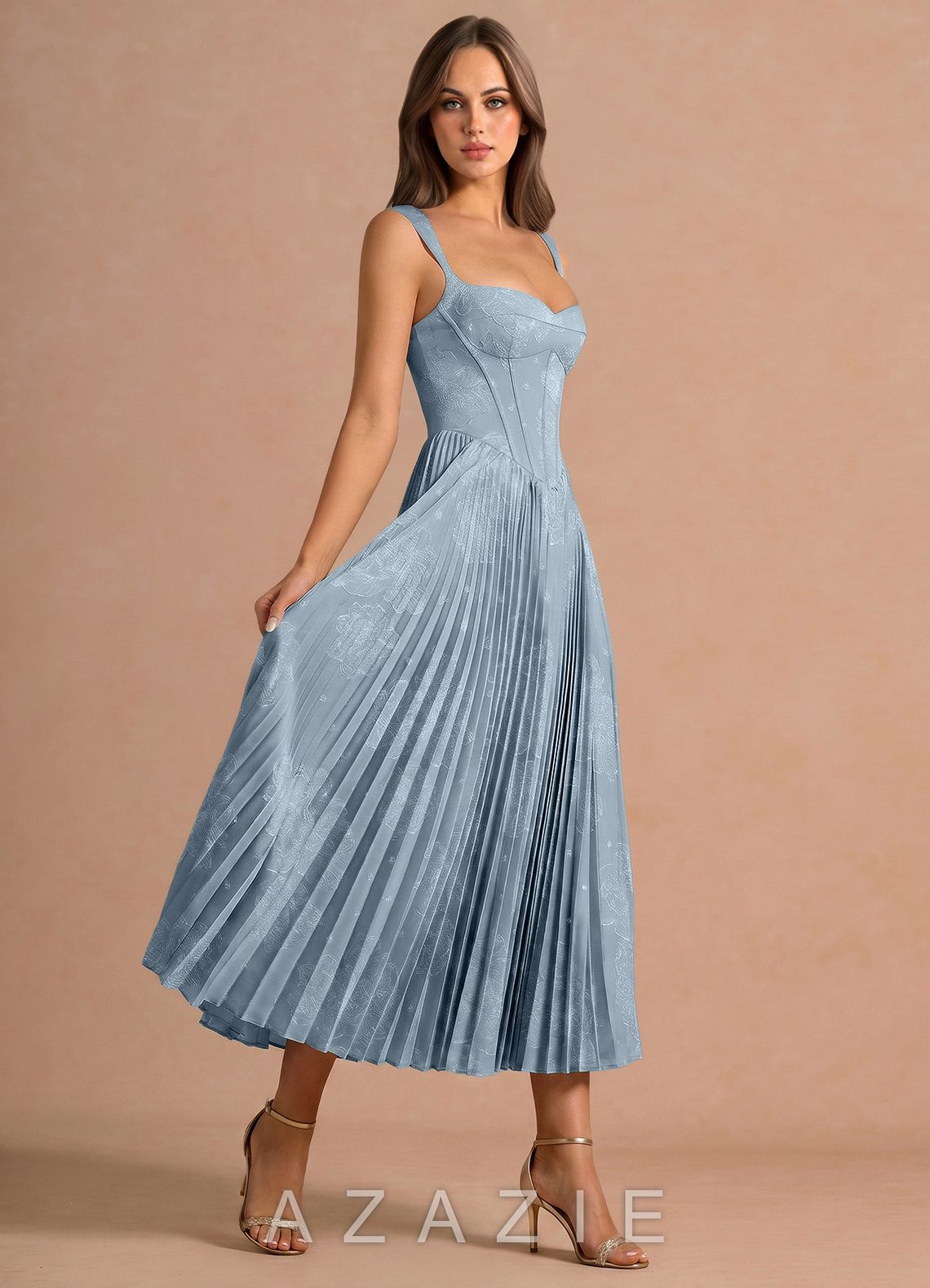 Kireth {color} Midi Dress  sp_powder_blue_#pb134793