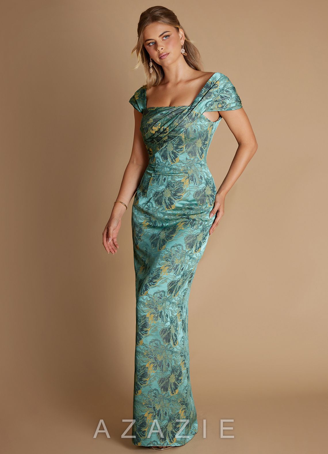 Femi {color} Maxi Dress  sp_gilded_teal_#gt134420