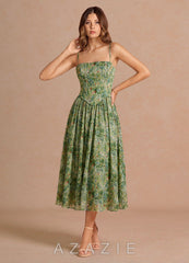 Violette {color} Midi Dress  sp_green_floral_#gf134901