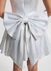 Indigo {color} Mini Dress  white