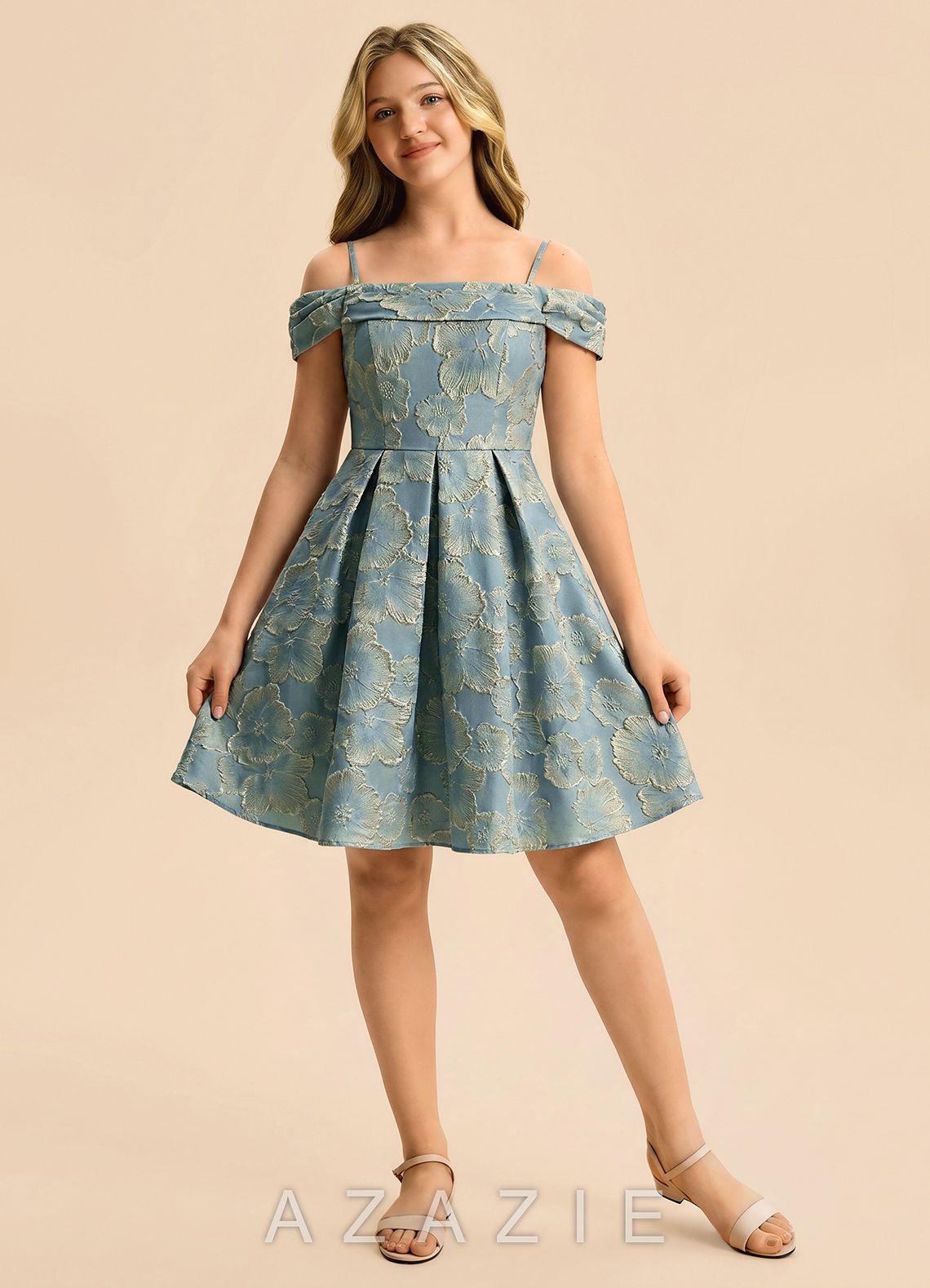 Azazie Luka Junior Formal Dress  sp_lake_blue_#lb134070