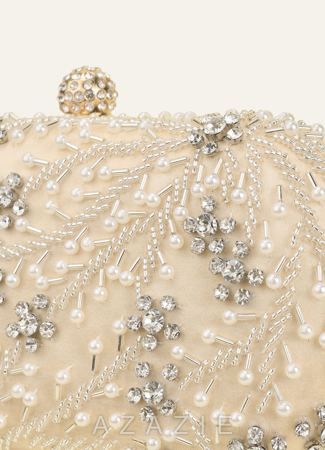 Pearl & Crystal Beaded Clutch Bag