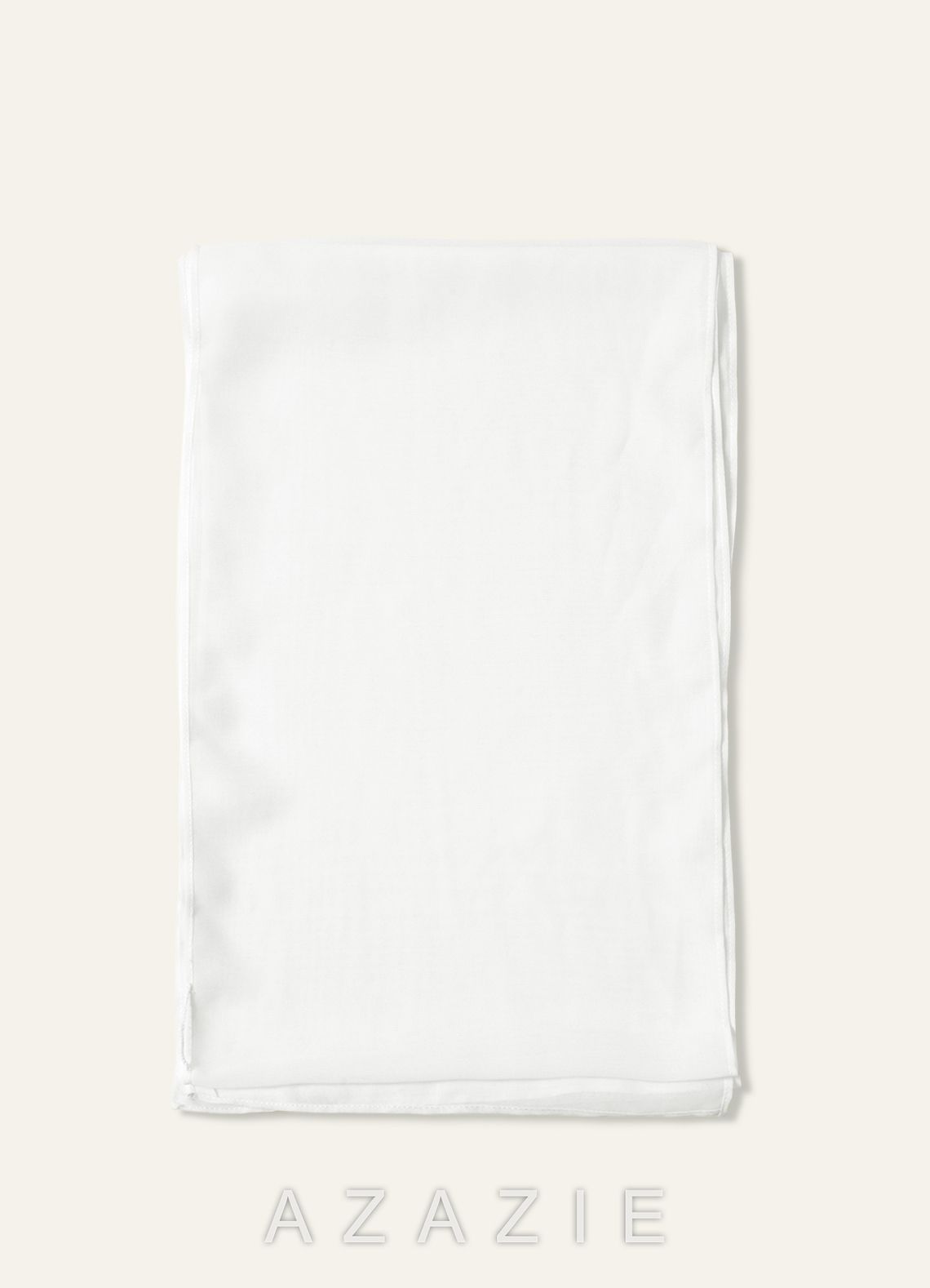 Azazie Chiffon Bridal Shawl Extra Long  ivory